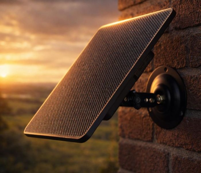 VisorTech Akku-Solarpanel PB-80.solar f&uuml;r Wild- & Outdoorkameras, (Foto: PEARL GmbH)